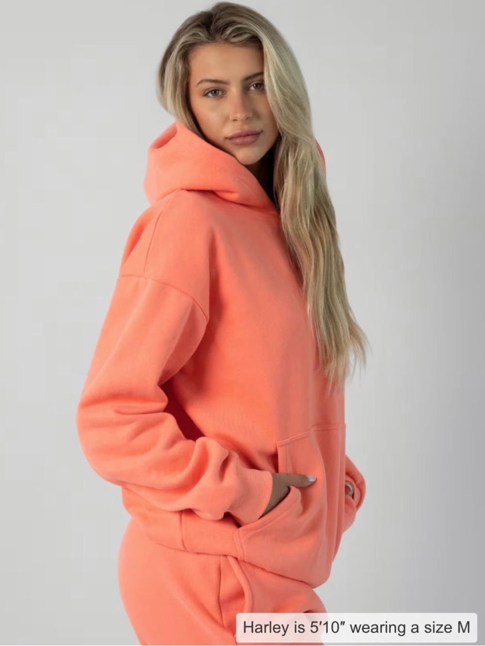 "Comfrt" Hoodie - Peach/Coral